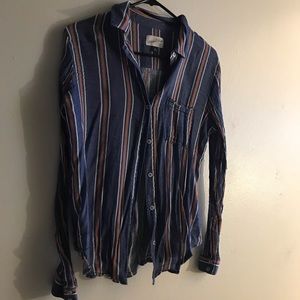 Pinstripe button down